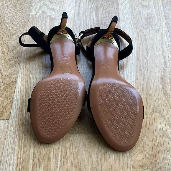 NWOT Authentic Tory Burch Sude Sandals. Size 8. Black. - Picture 3 of 6